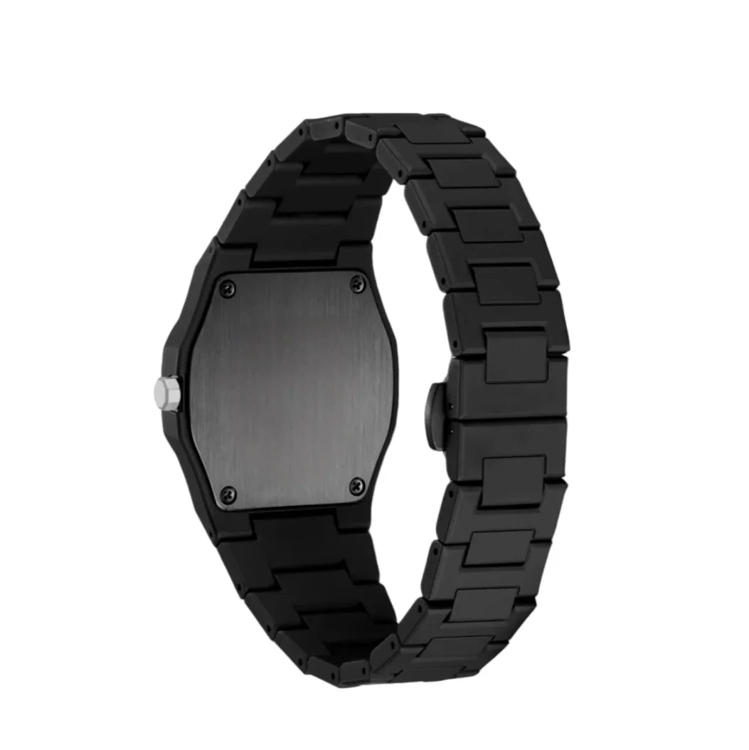 Eonix Silver Black Aura Watch With Arabic Dial