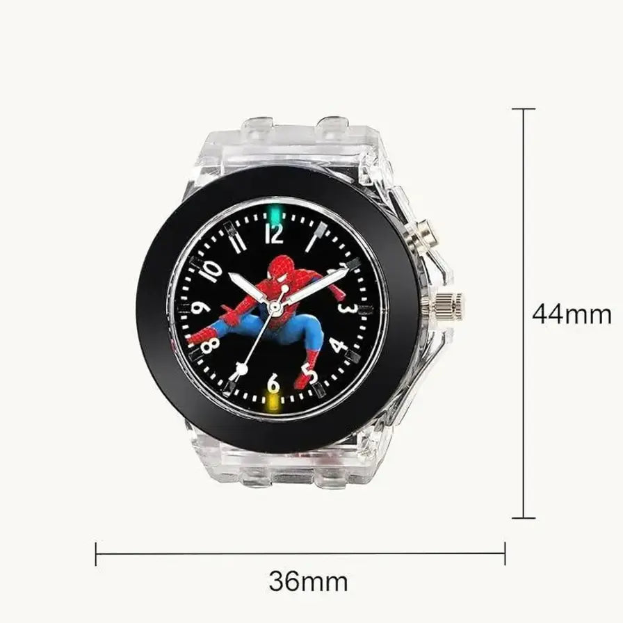 Eonix Kids Superhero Black Analog Watch with Cartoon Dial (Wrist Watch for Boys)
